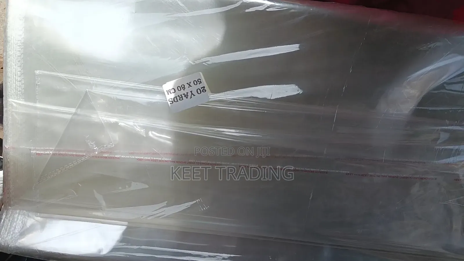 20 Yards Glass Nylon (50 × 80 Cm) – Large Transparent Bags Lagos