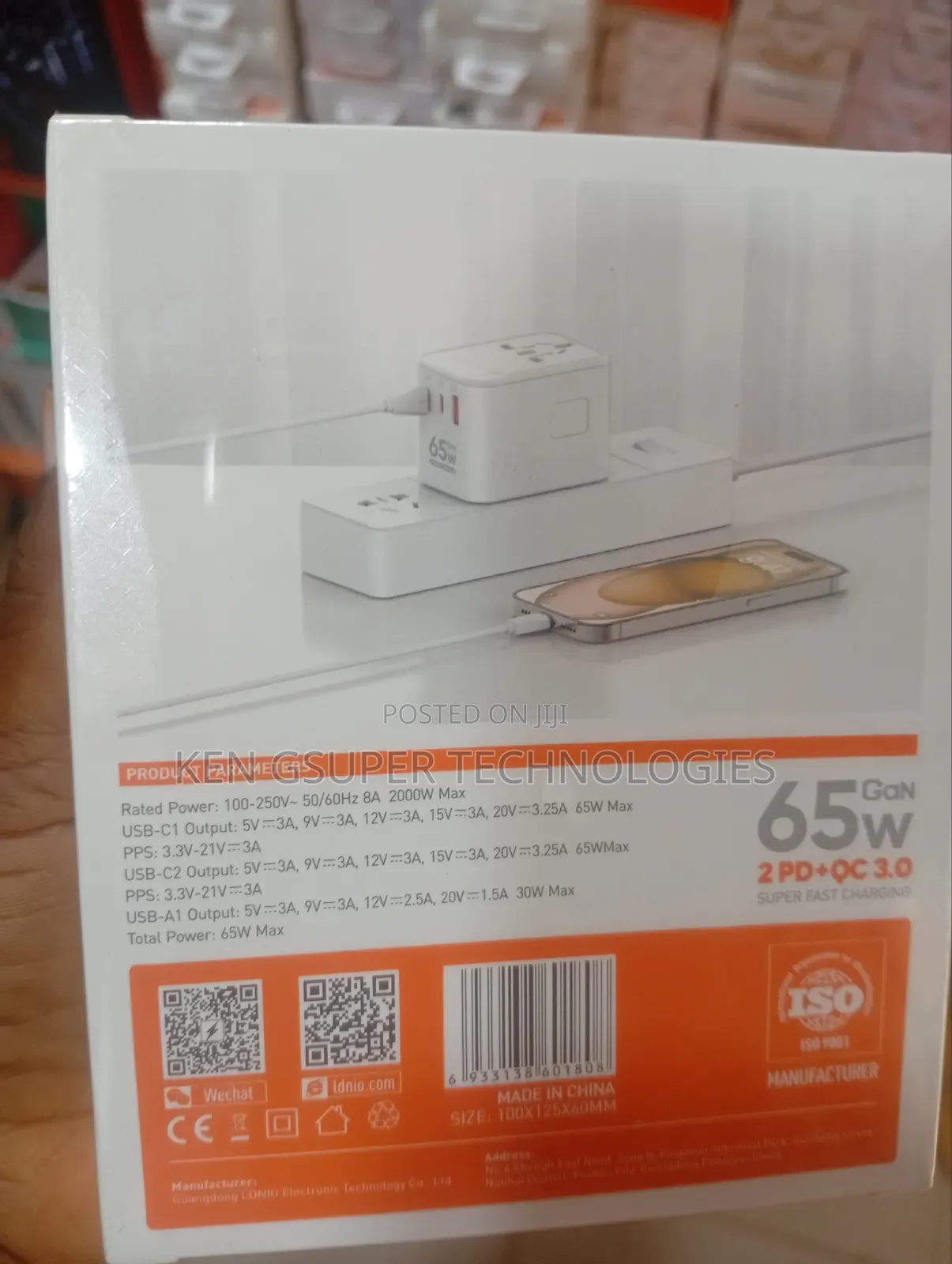 LDNIO Converter Adapter 65W
