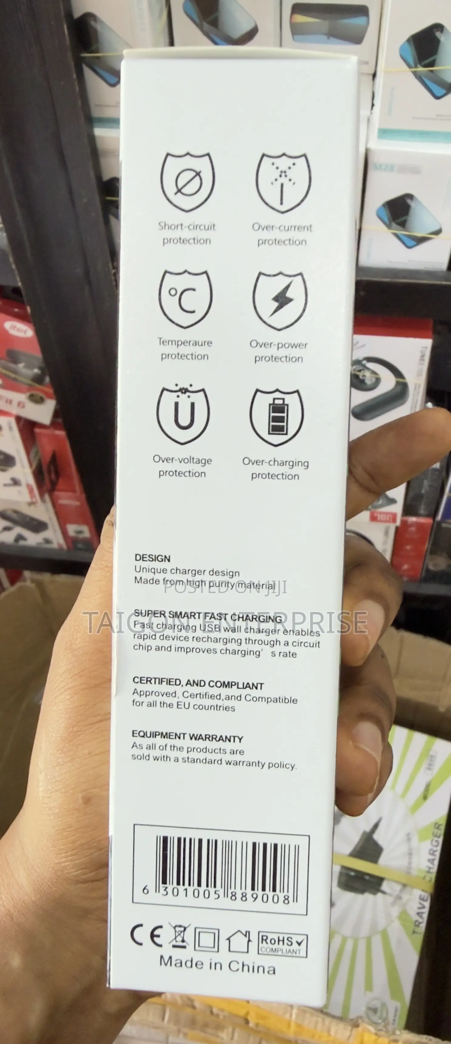 Original Rock Charger ( 6 Ports Super Fast Charger)
