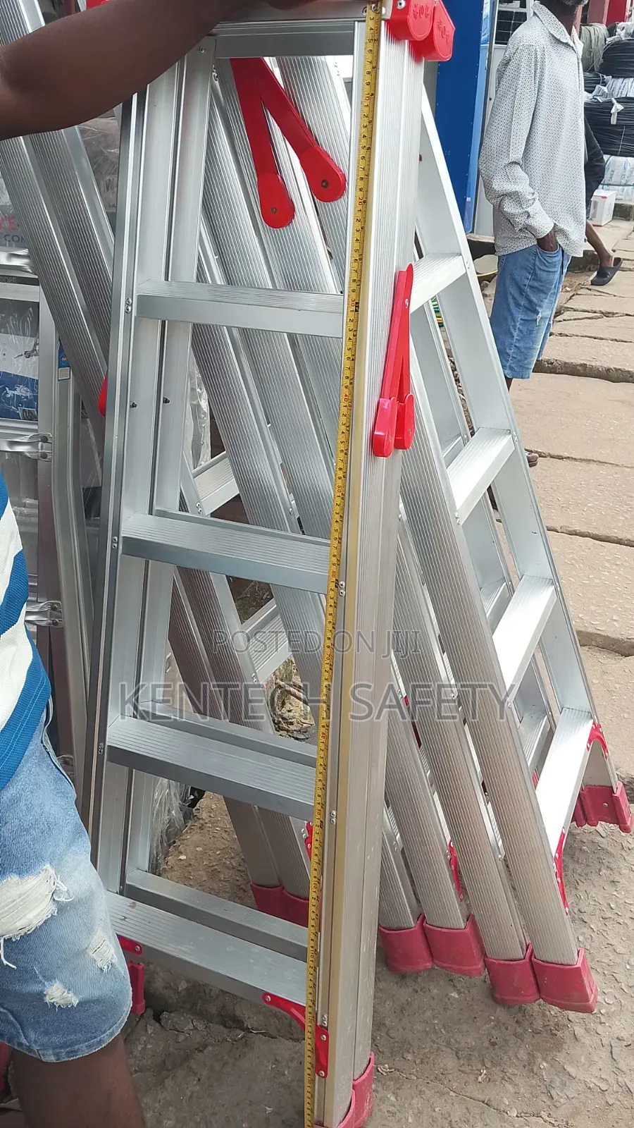 5step Aluminum Double Sided Climbing Ladder
