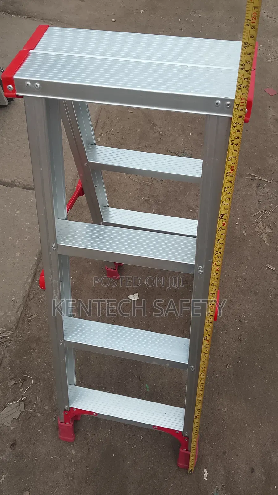 4step Aluminum Double Sided Climbing Ladder