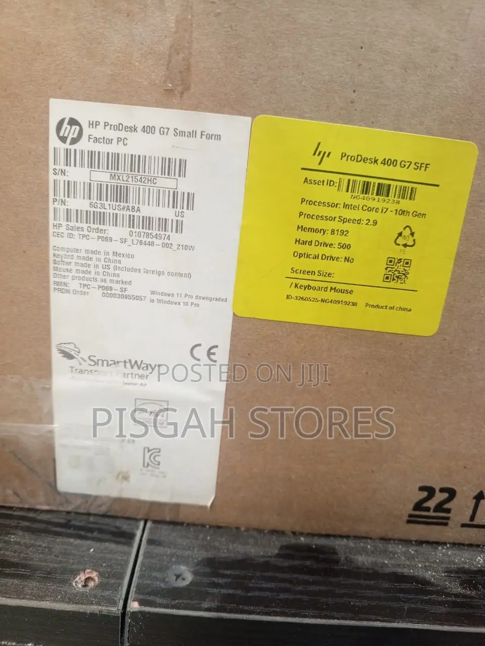New Desktop Computer HP 400 G7 8GB Intel Core i7 SSD 512GB