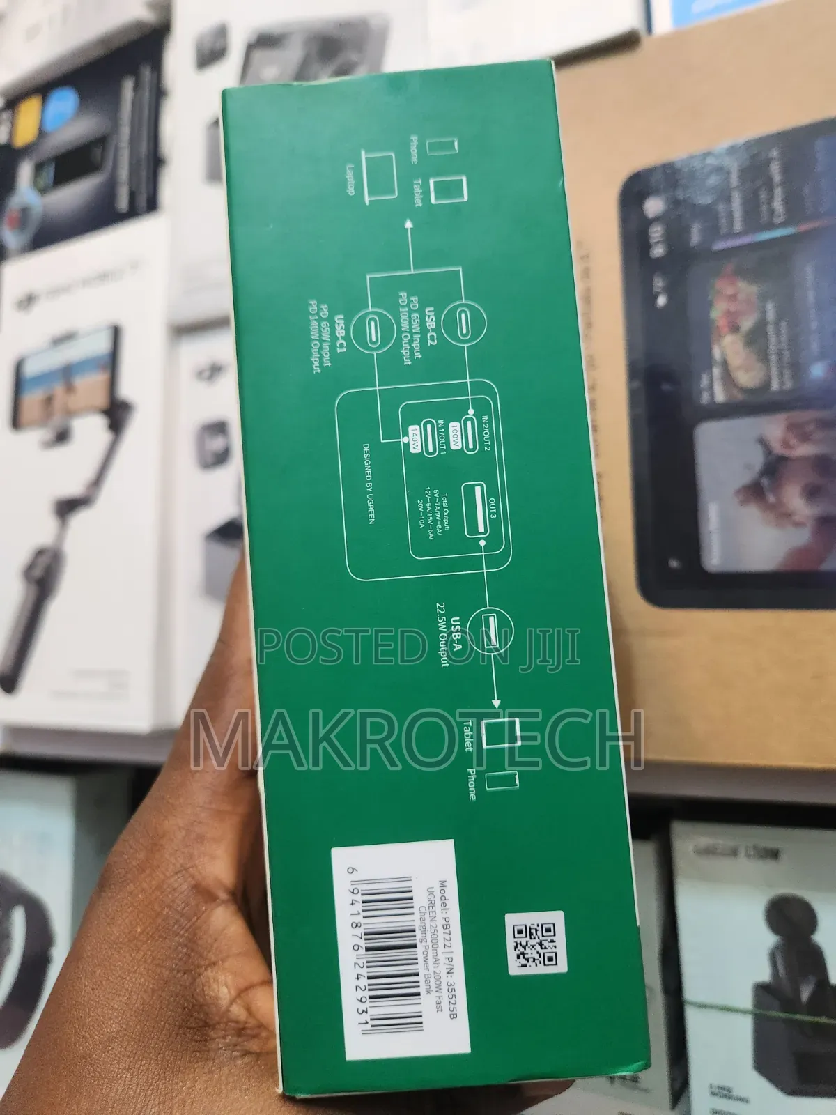 UGREEN Nexode 25000mAh 200W PD 3-Port Power Bank
TFT Smart Display,