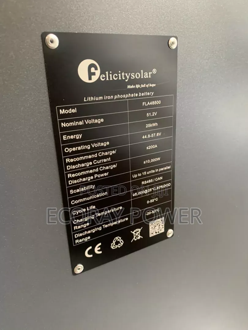Felicity 25kwh Lithium Battery