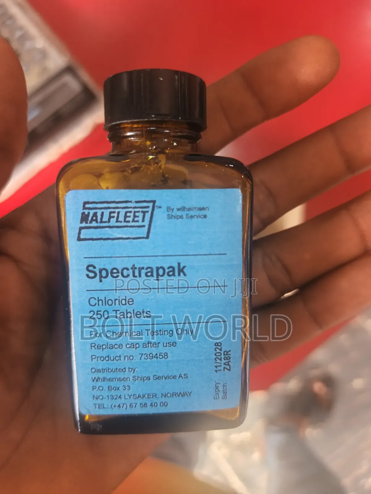 Unitor Chloride Test Tablets Bottles X250