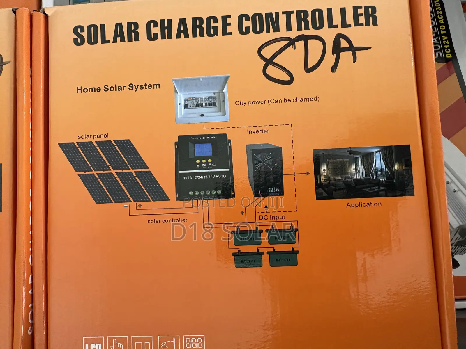 Solar MPPT Controller 60ah 80ah 100ah Controller