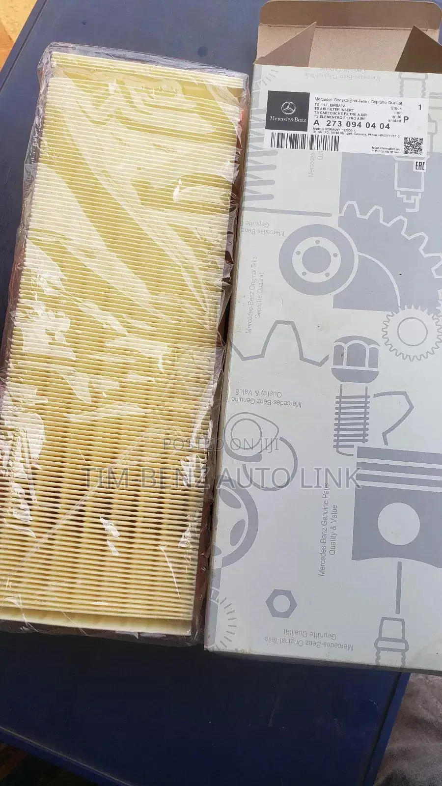 Air Filter / a/C Filter W164 272/112 Engine Only Benz
