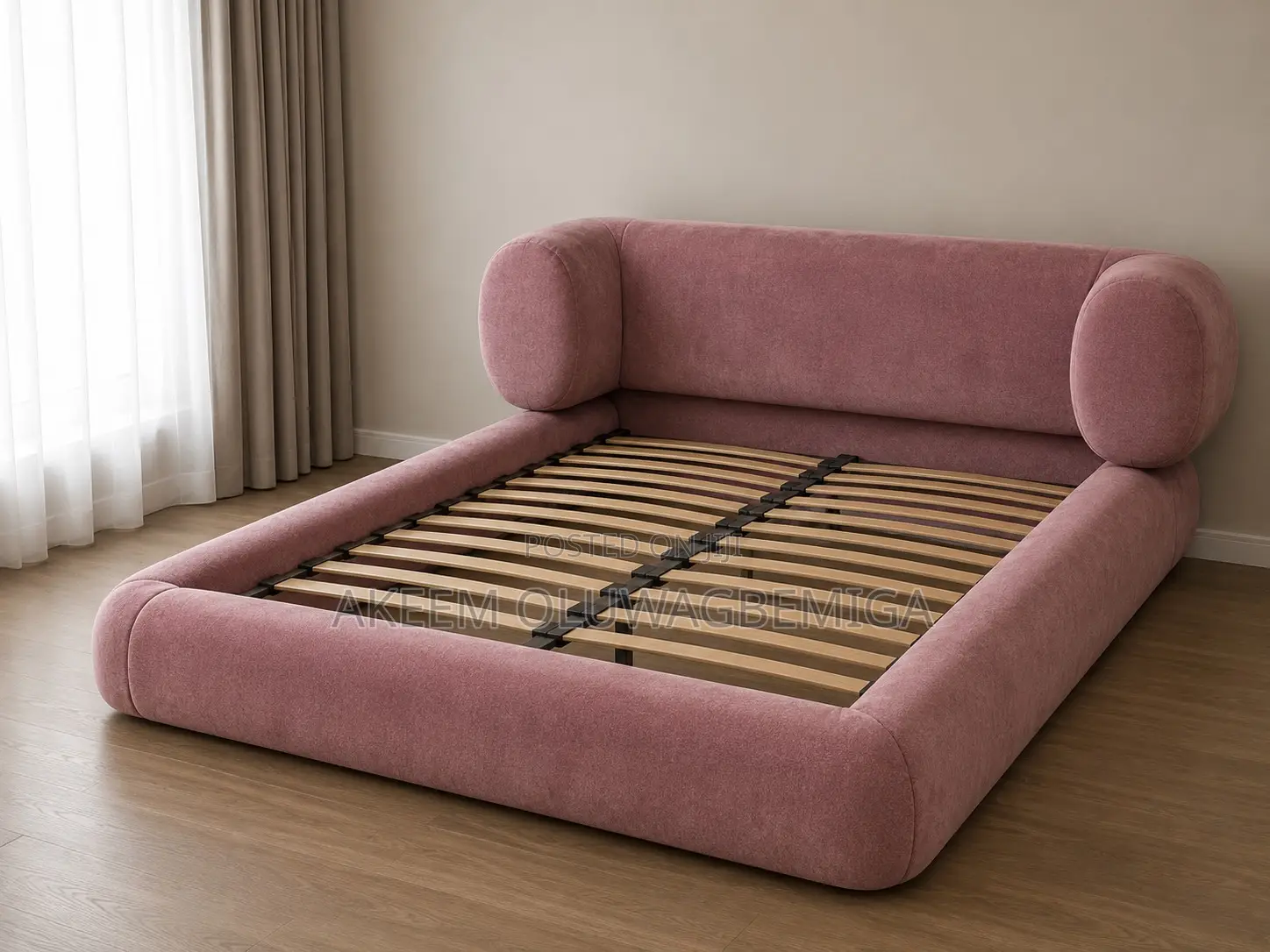 Brand New Pink Color 6by6 Bedframe