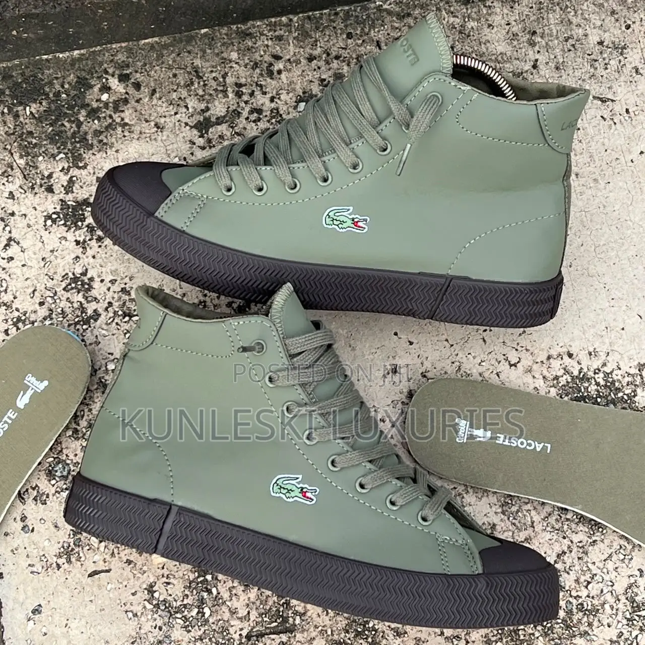 Original Lacoste Gripshot Mid Green Sneakers