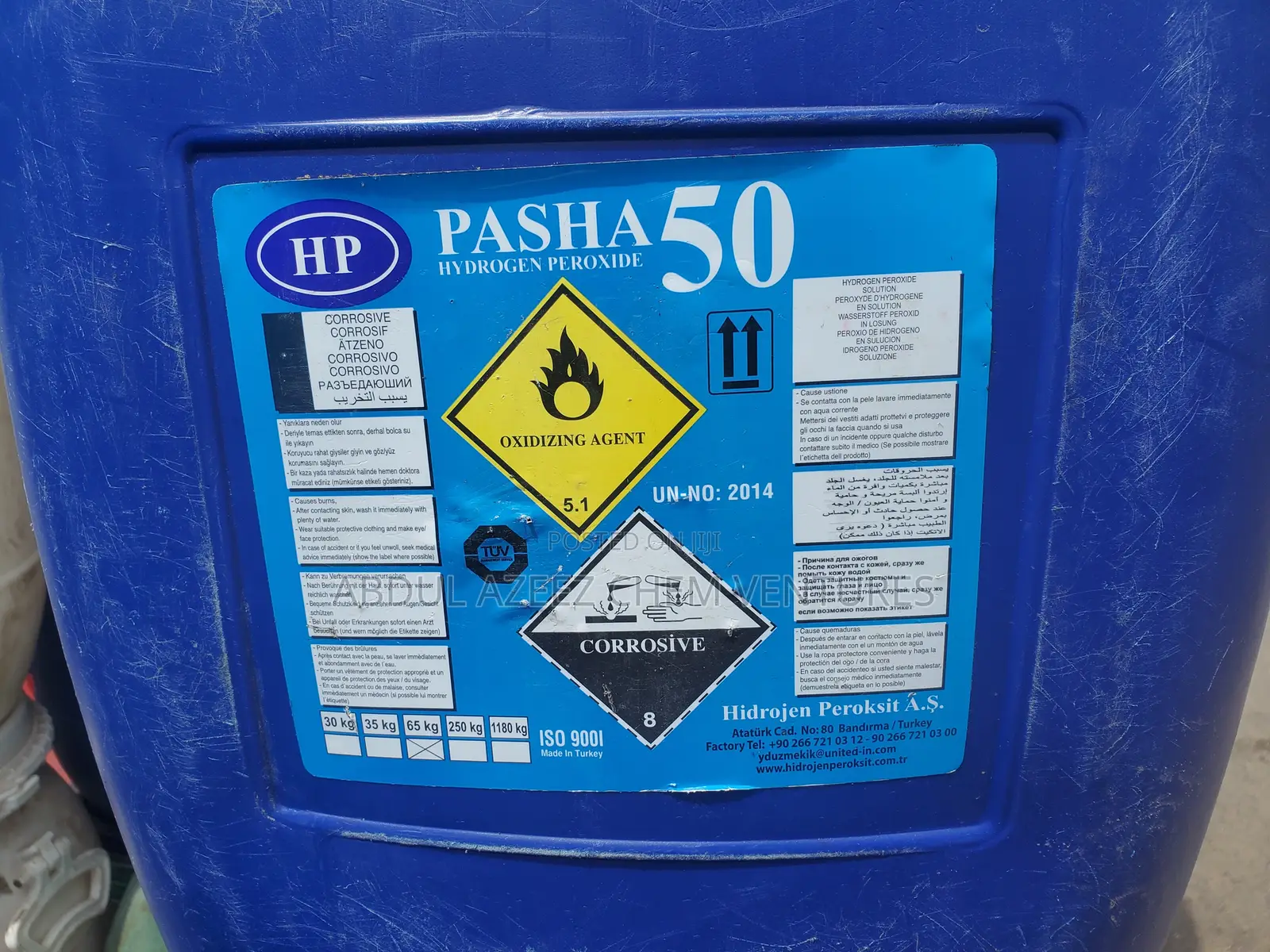 Hydrogen Peroxide 65kg