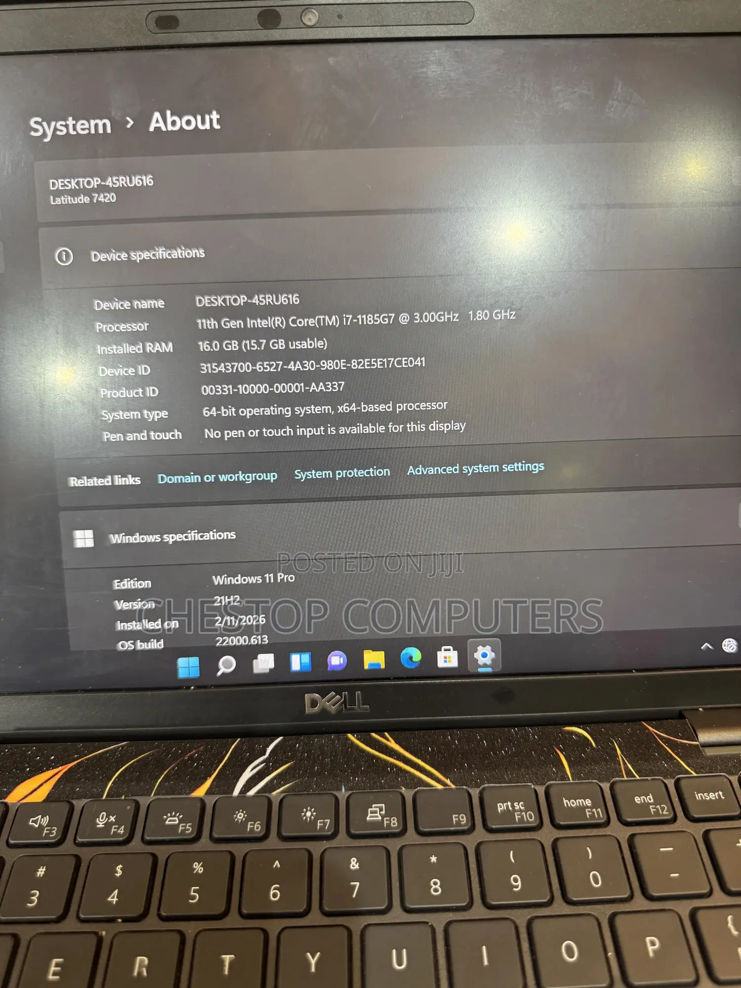Laptop Dell Latitude 7420 16GB Intel Core i7 SSD 512GB