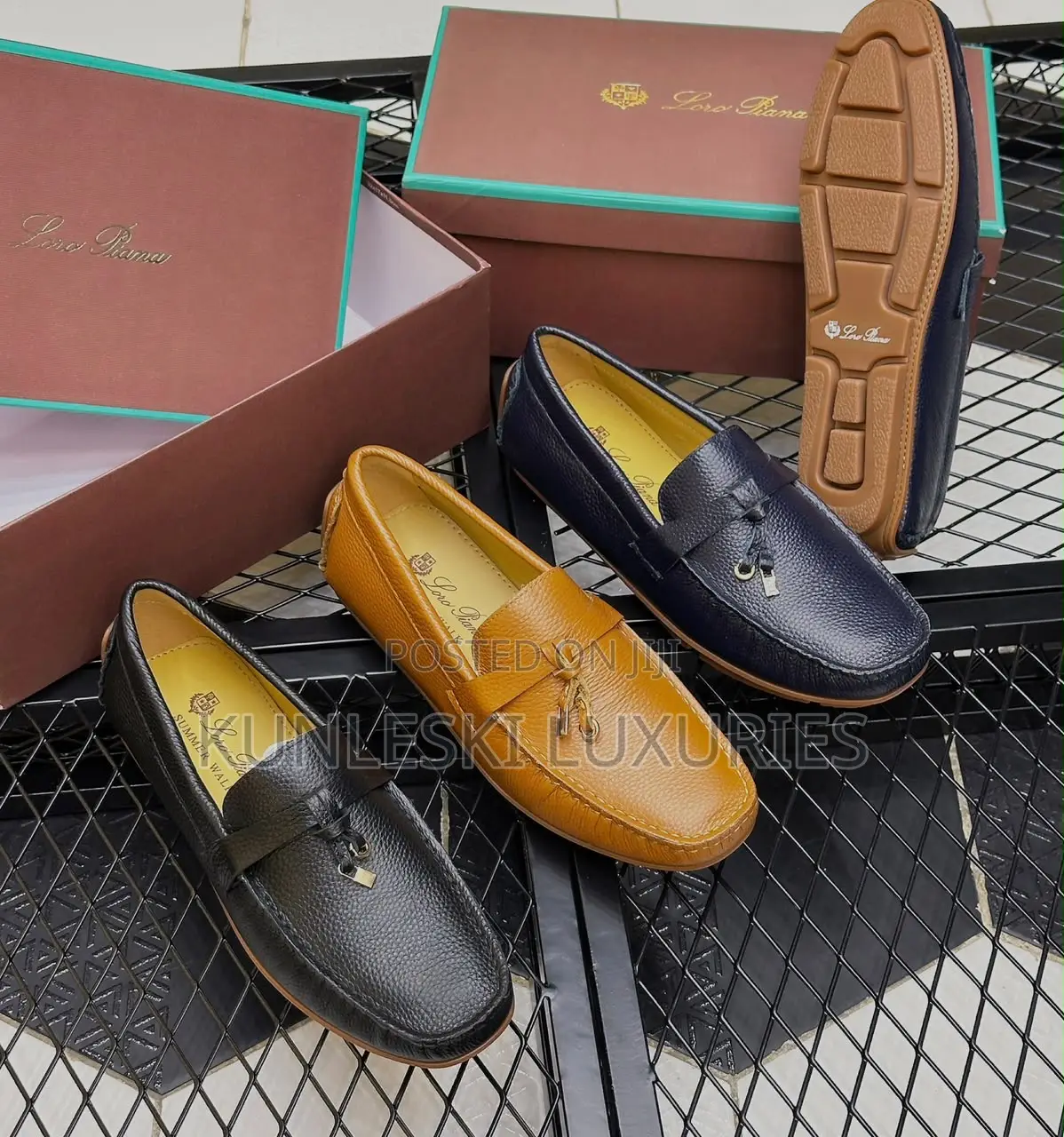 Original Loro Piana Summer Walker Leather Drivers