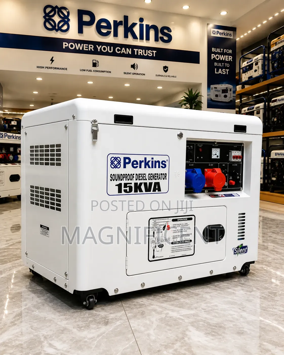 Perkins 15 kVA Soundproof Diesel Generator – Reliable Power for Homes