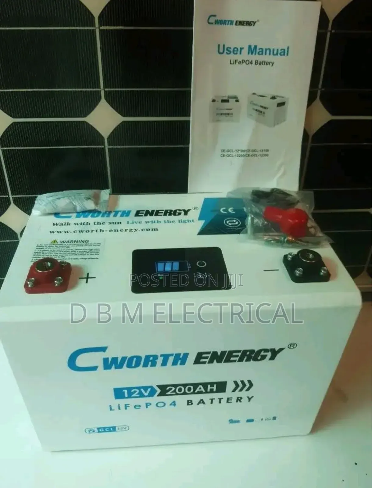 Cworth Solar Lithium Battery 12v 200ah