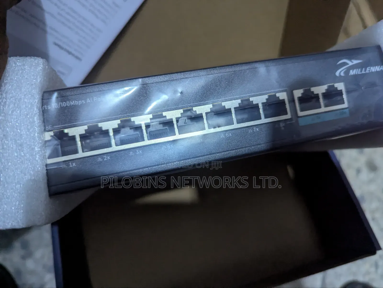Millennals 8ports 10x100 PoE Switch