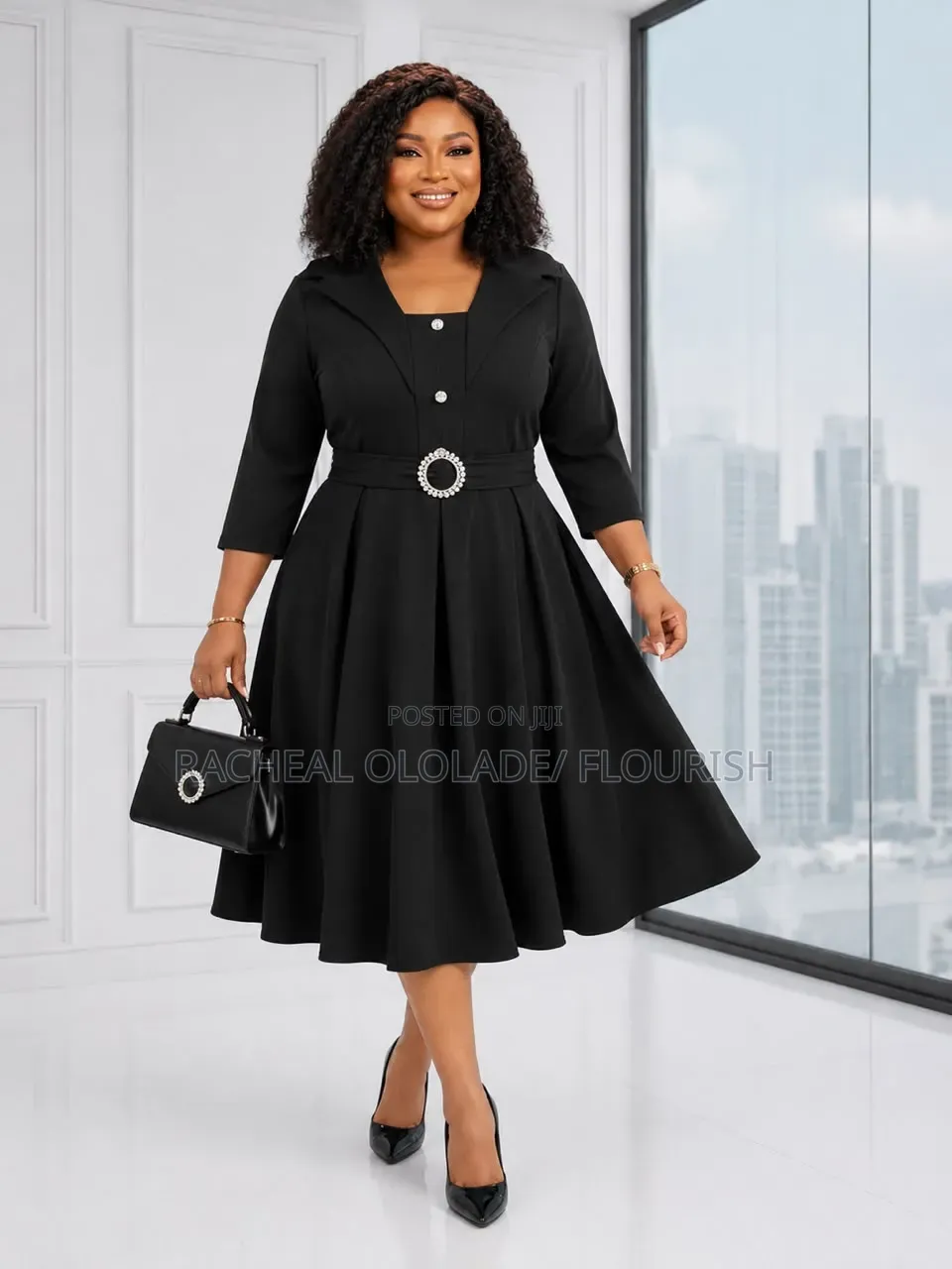 Elegant Female Cooperate Office Dresses