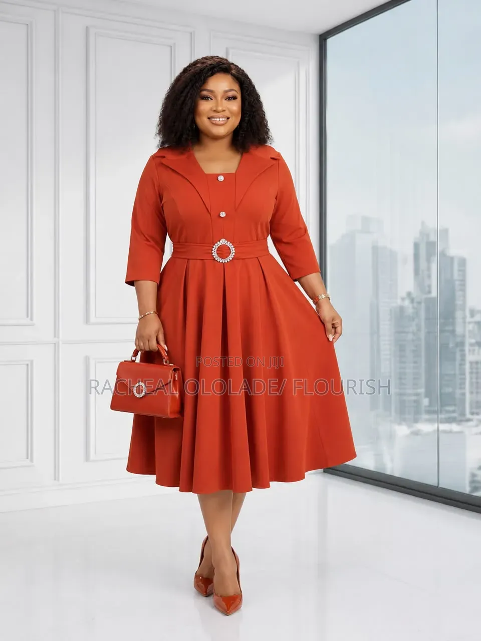 Elegant Female Cooperate Office Dresses