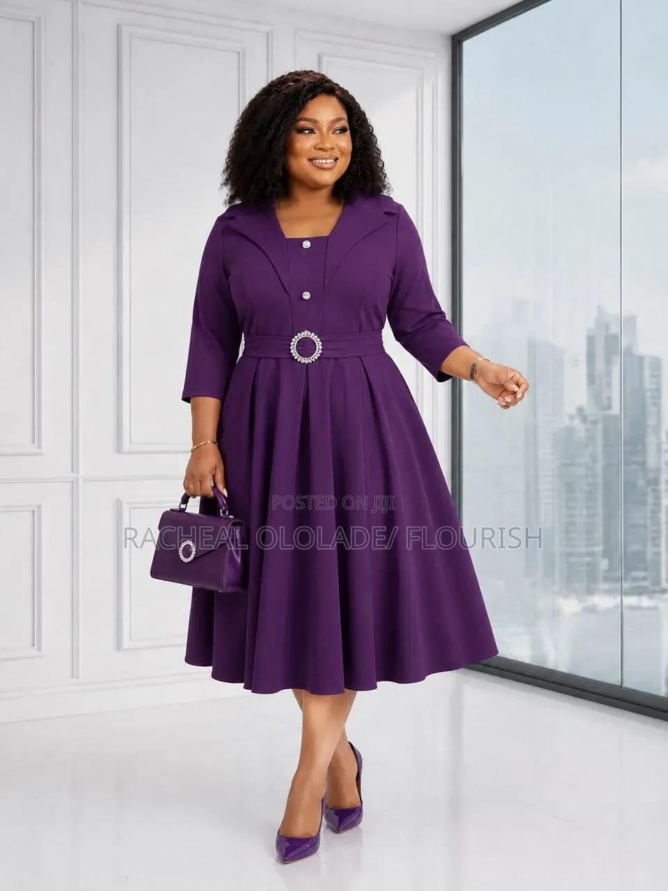 Elegant Female Cooperate Office Dresses