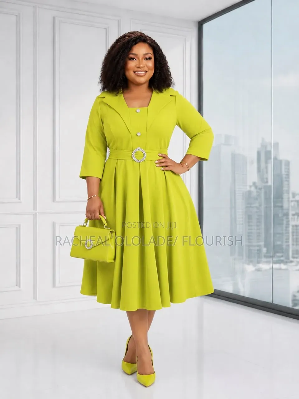 Elegant Female Cooperate Office Dresses