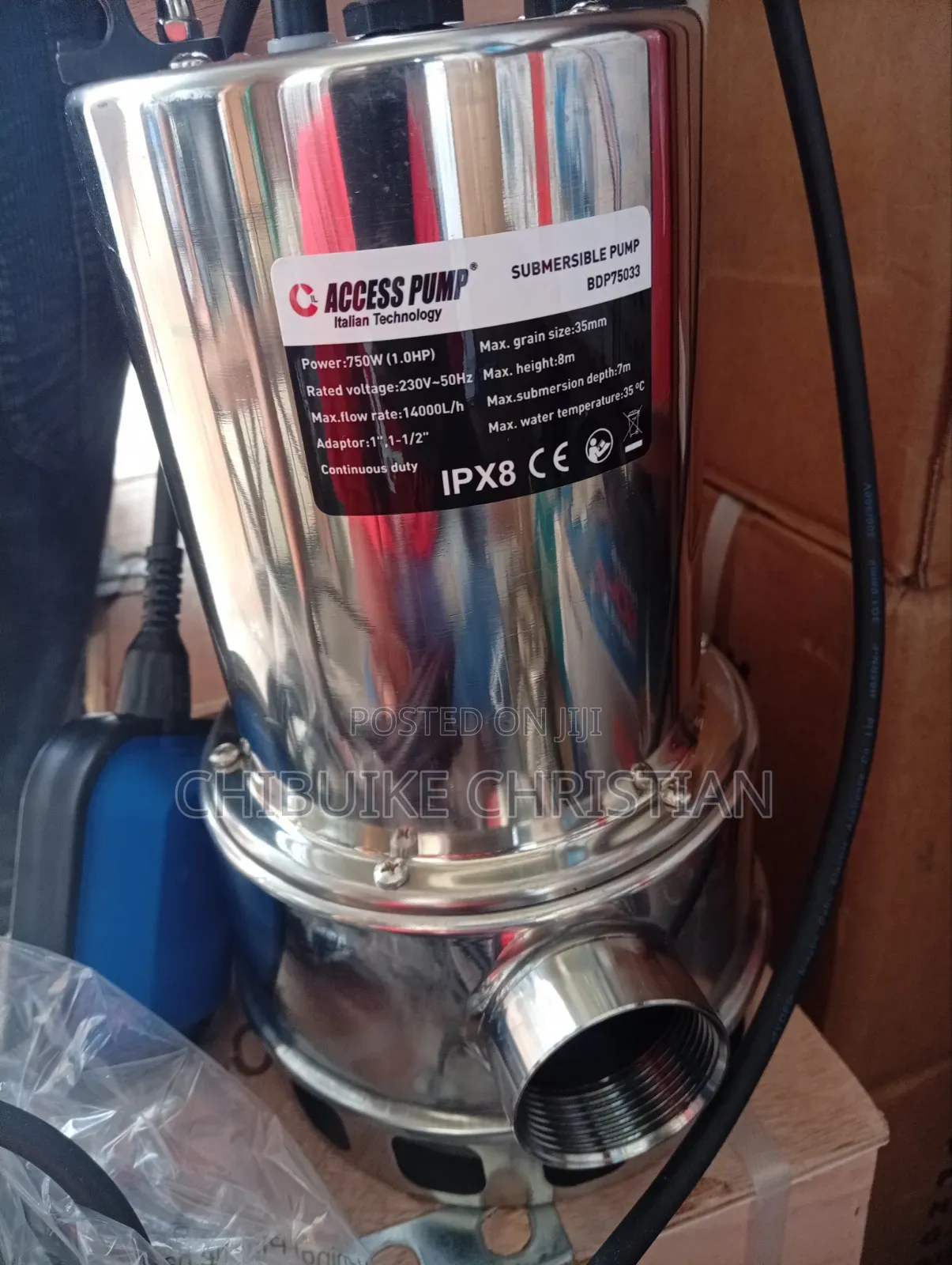 1hp Stainless Steel Sewage Pump