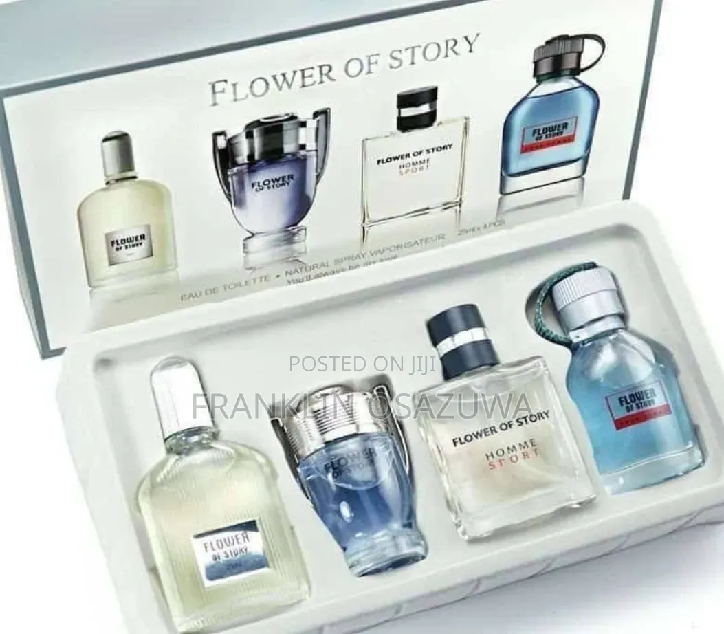 Flower of Story Men's 4-in-1 Eau De Toilette Perfume Gift Set – 30ml