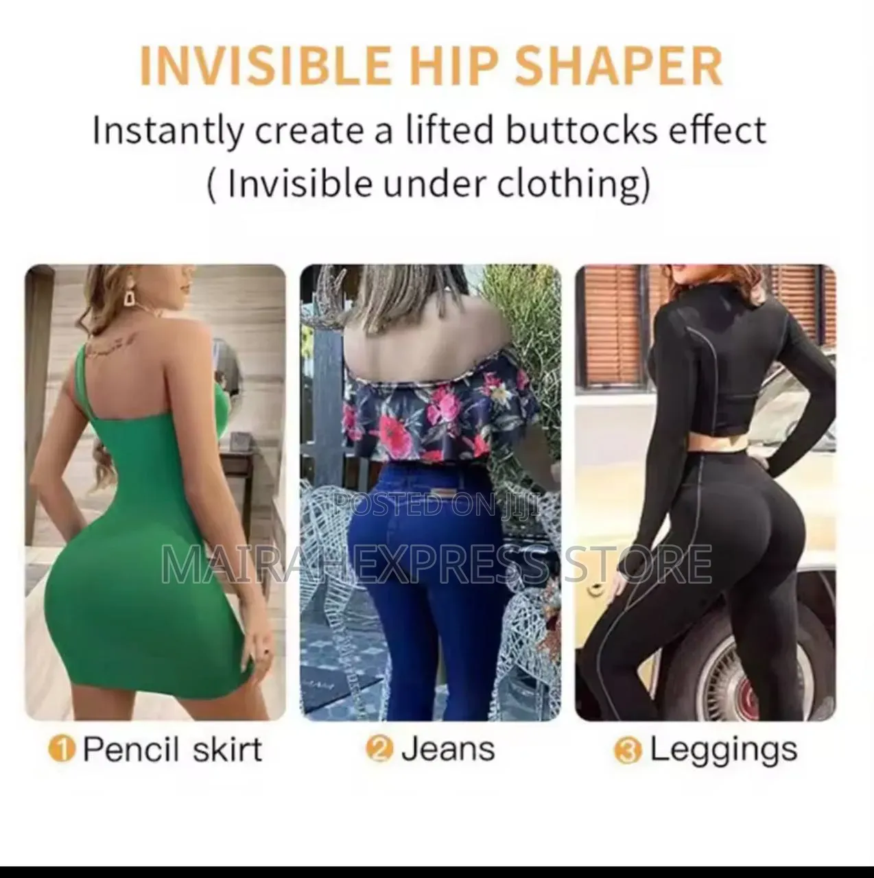 Quality High Waisted Non-Detachable BBL Padded Butt Hip