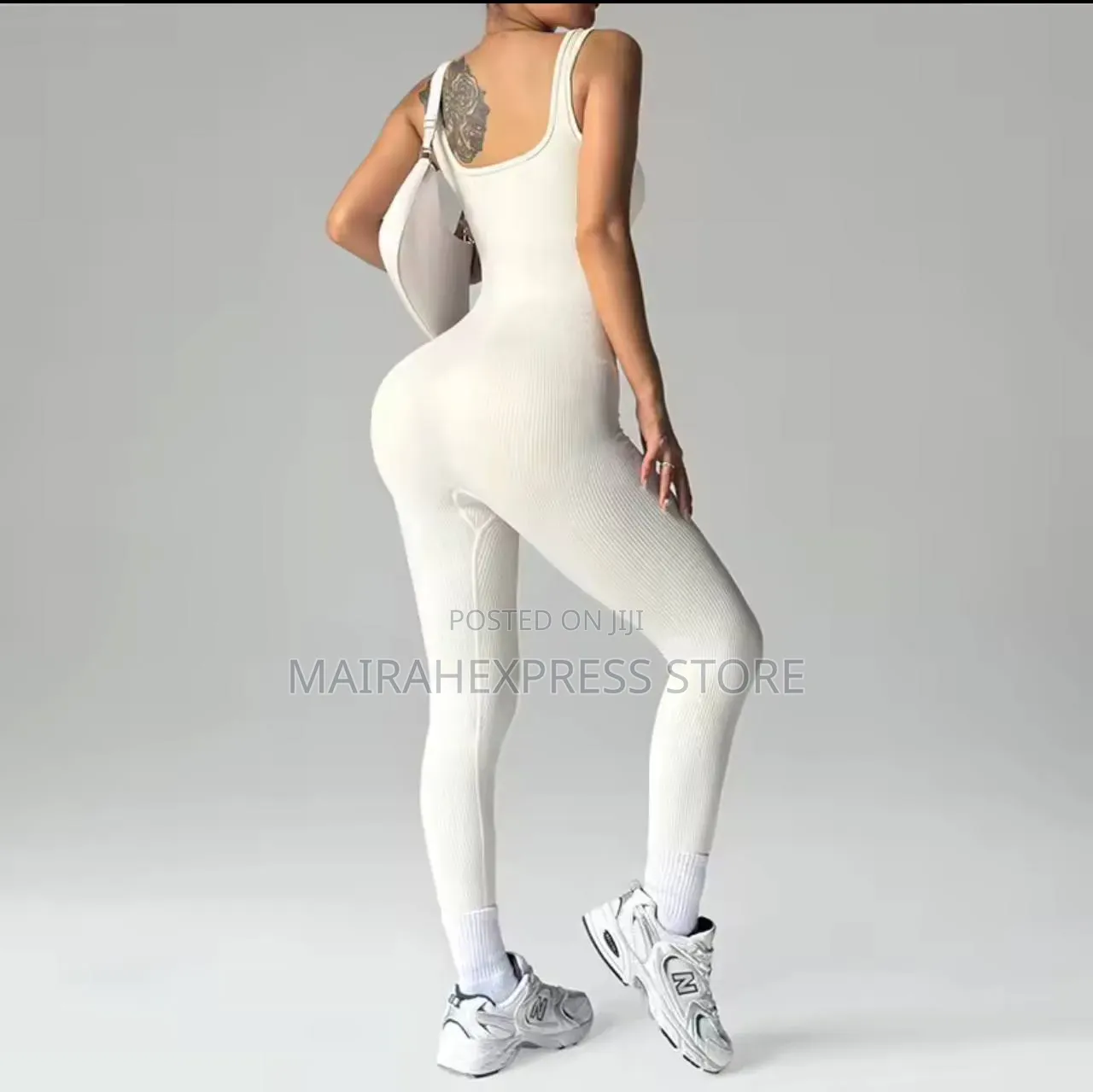 Quality Ladies’ Sleeveless Stretch High Back Seamless Shaping Jumpsuit
