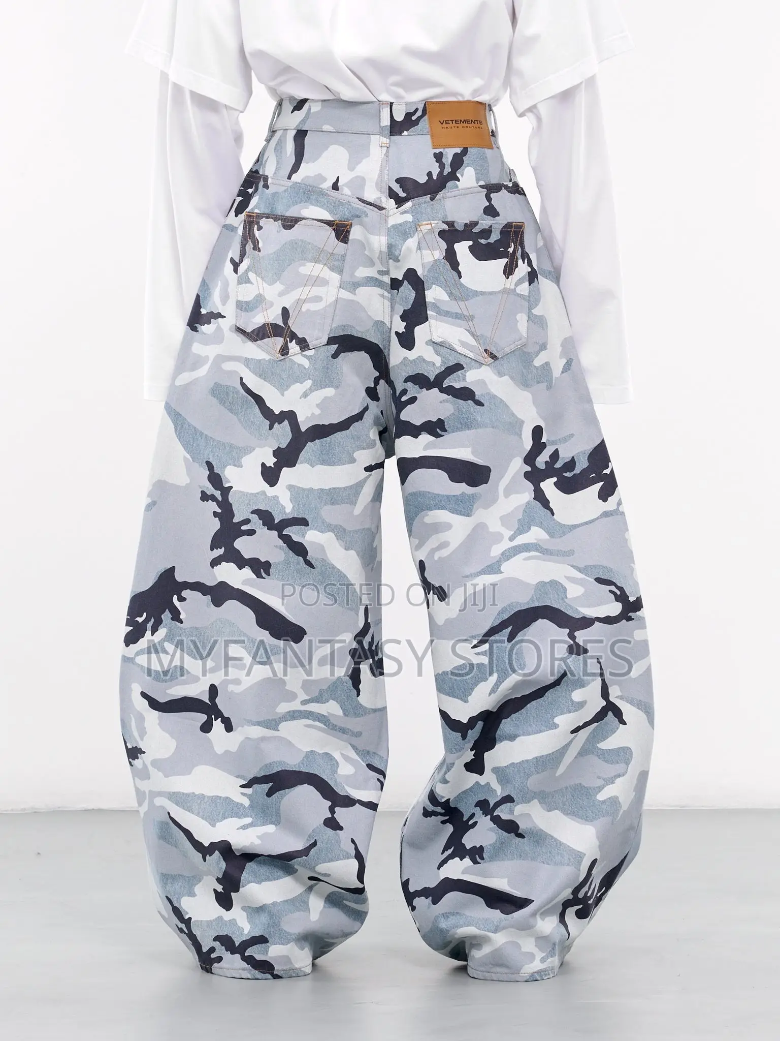 Vetements Camouflage Baggy Denim Jean
