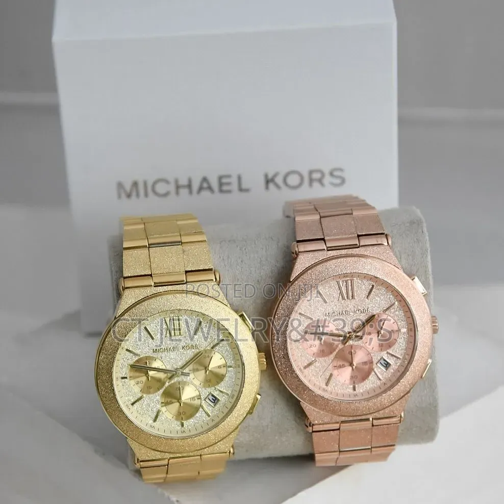 Michael Kors Oversized Billie Frosted Gold/Rose Gold/Silver 40mm Watch