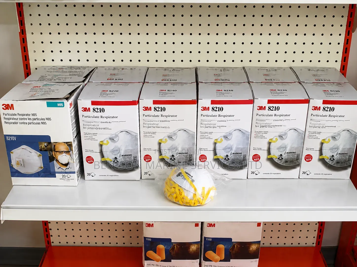 3M 8210 N95 Particulate Respirators/Nose Mask