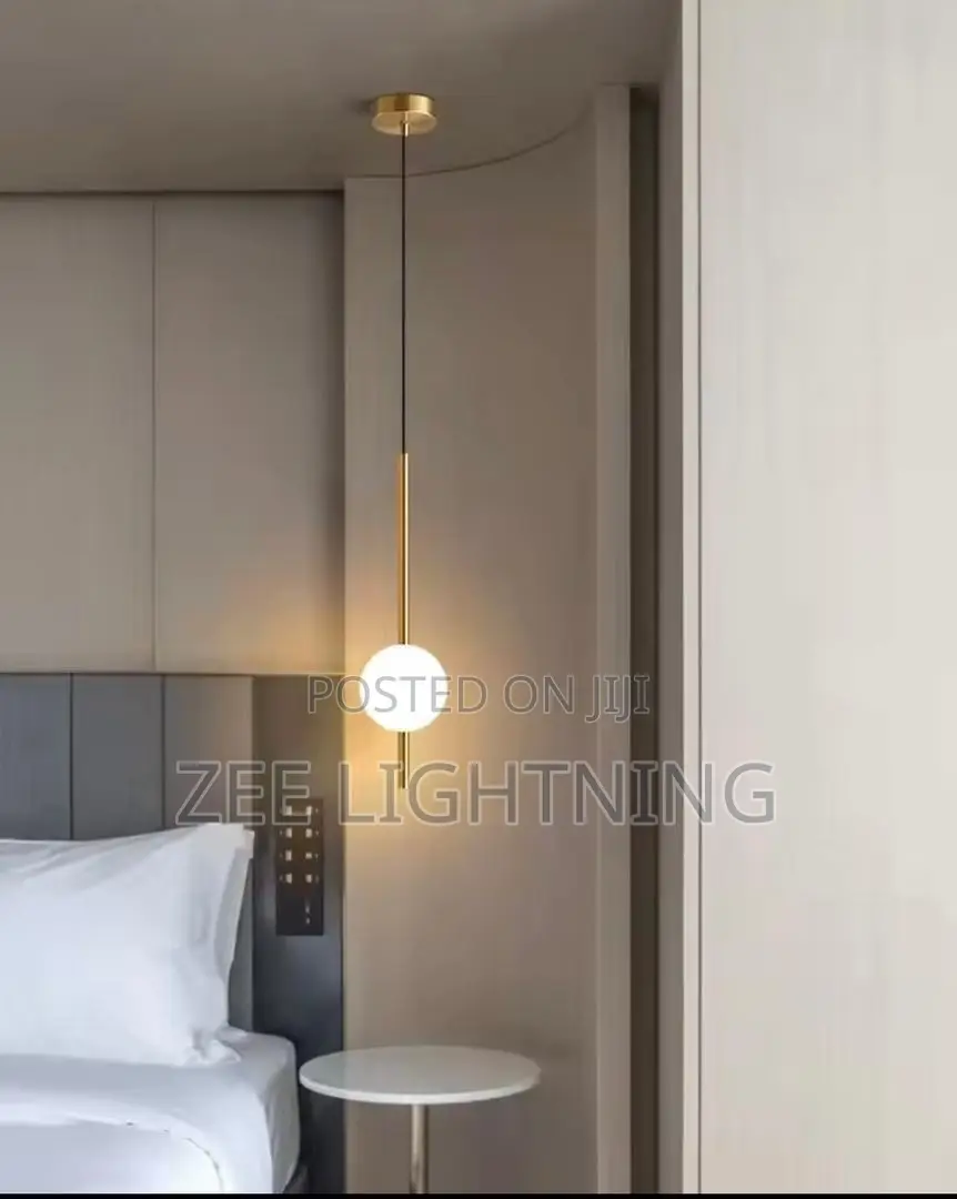 LED Bedside Lamp (Black and Gold )