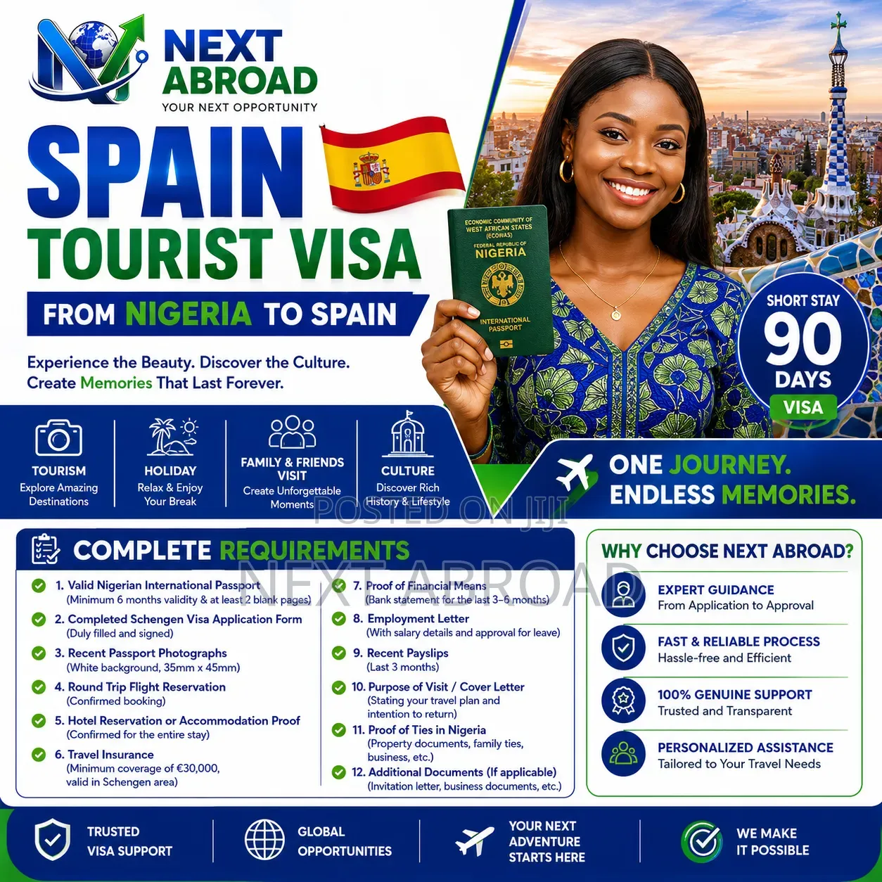Spain Tourist Visa Package