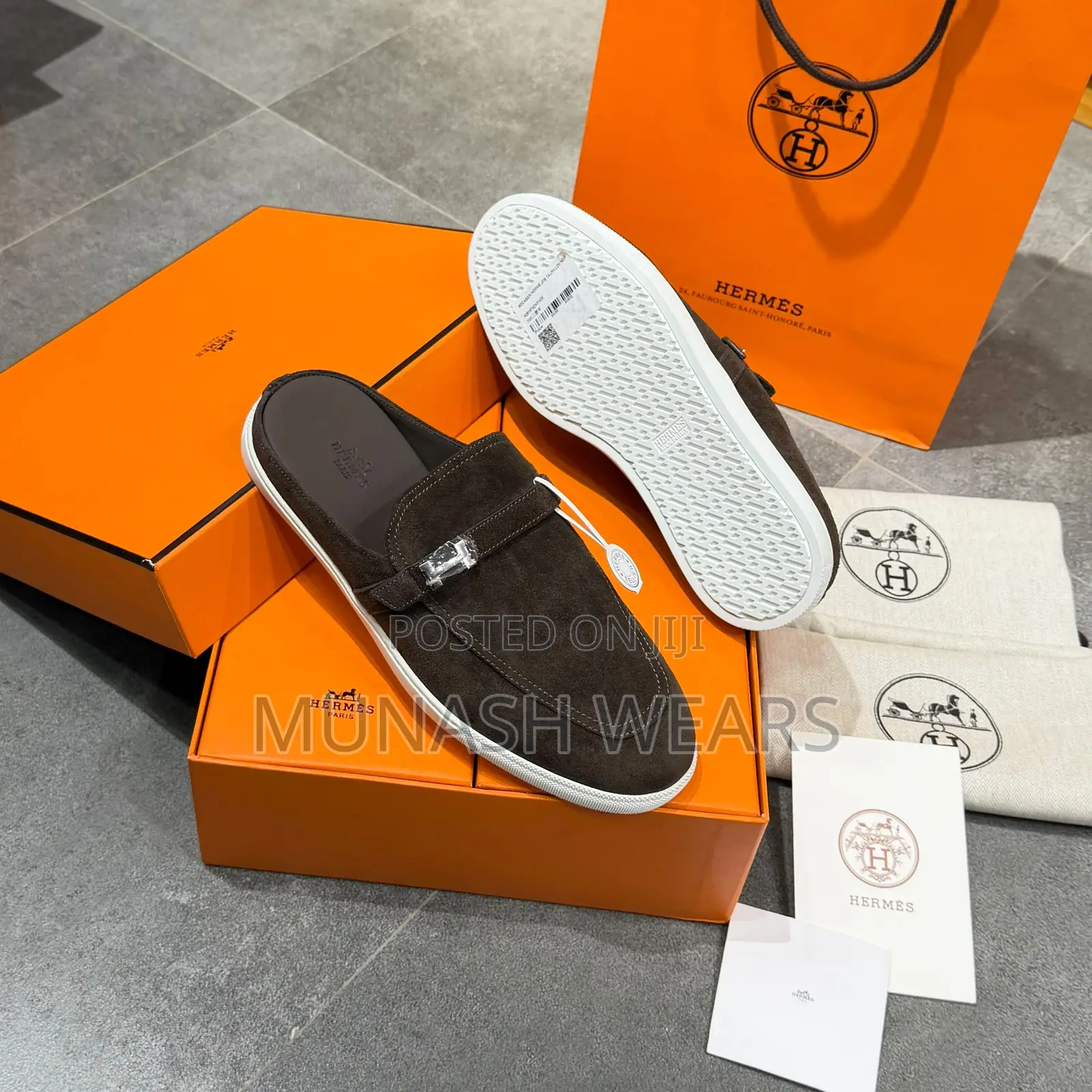 Original Hermes jobLoafers Half Shoe 40-46