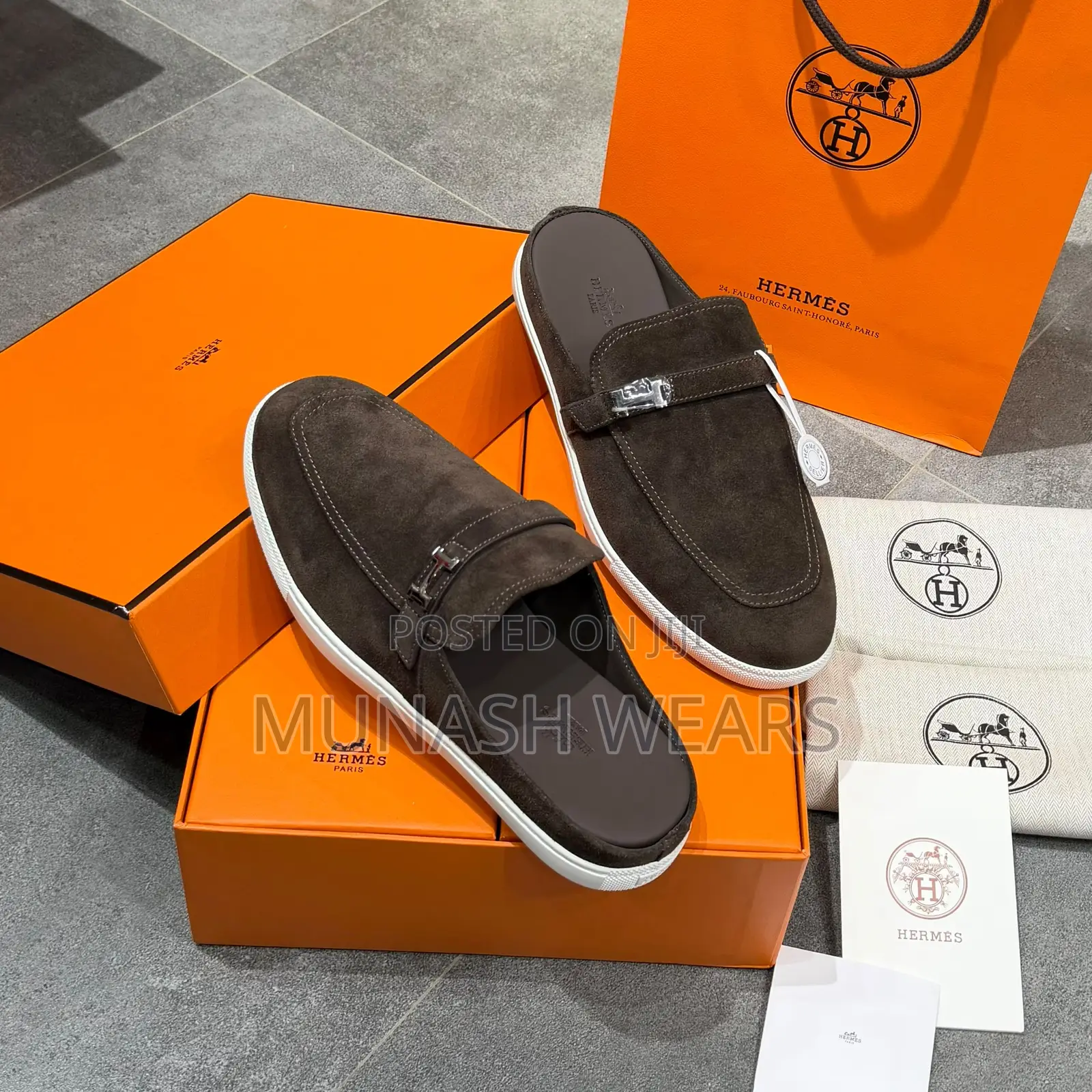 Original Hermes jobLoafers Half Shoe 40-46