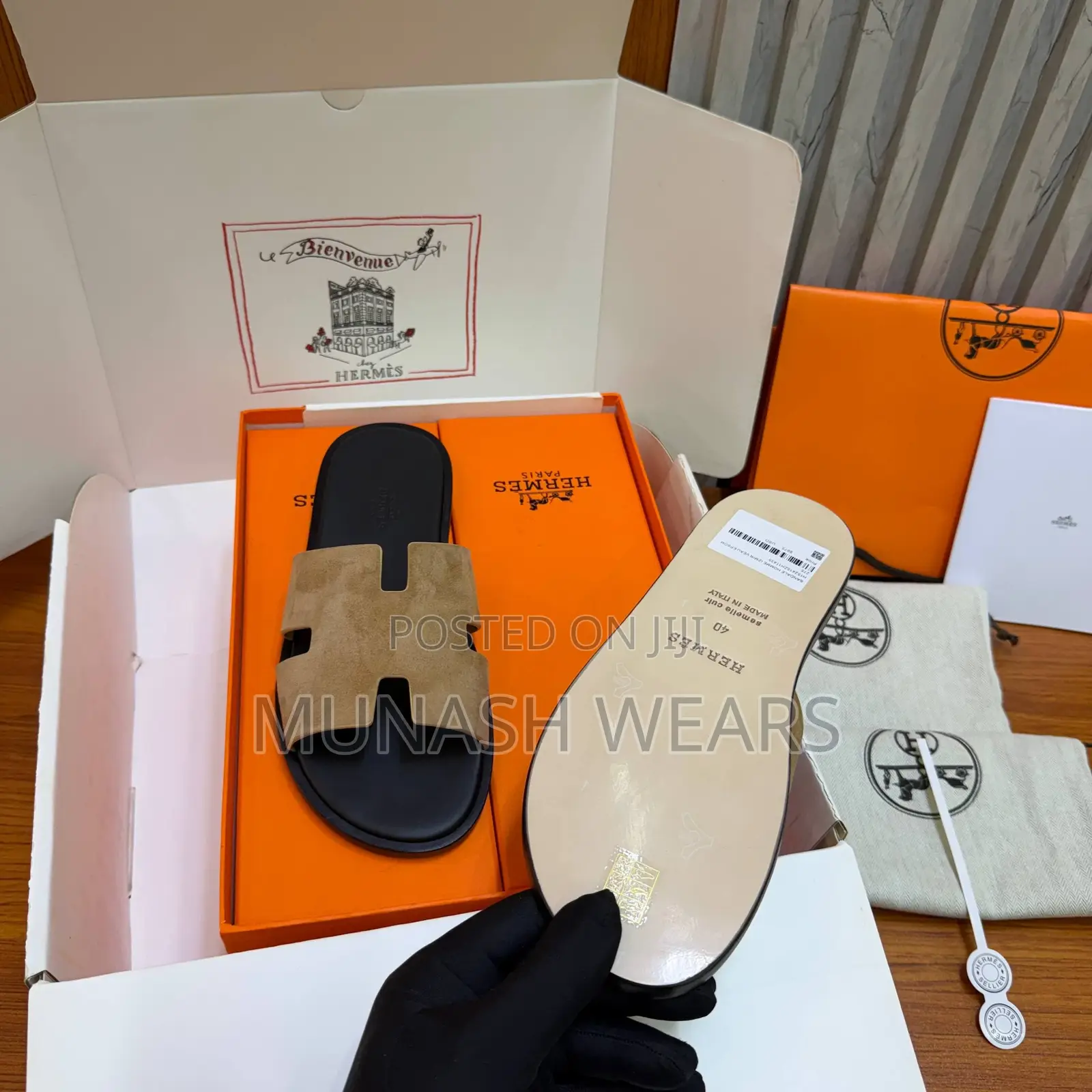 Hermes Lzmir Sandal Suede 40-47
