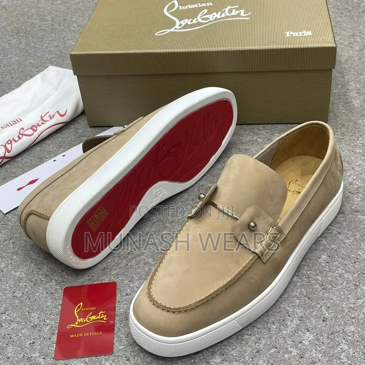 Christian Loubotin 40-46 Available in Cream and Black