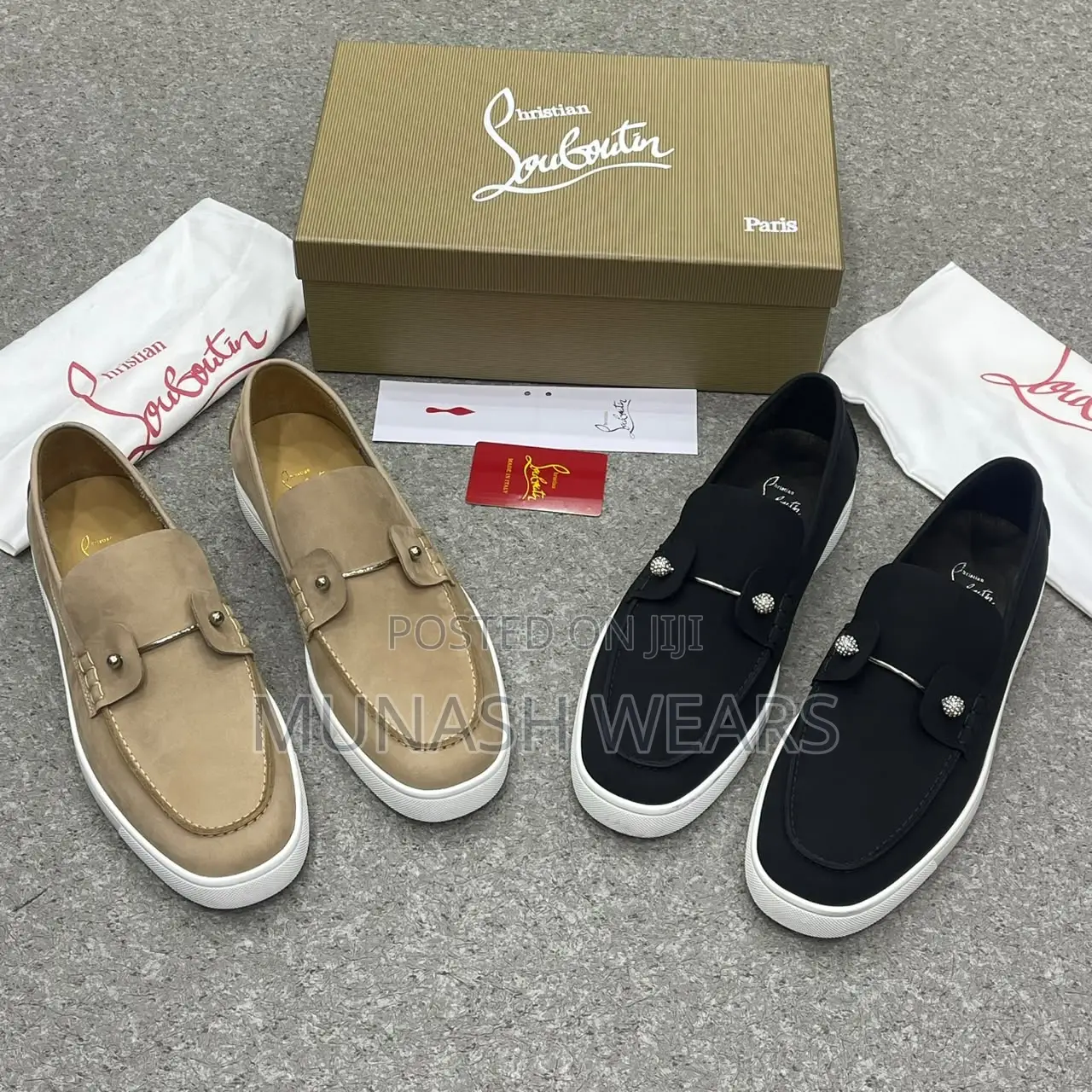 Christian Loubotin 40-46 Available in Cream and Black