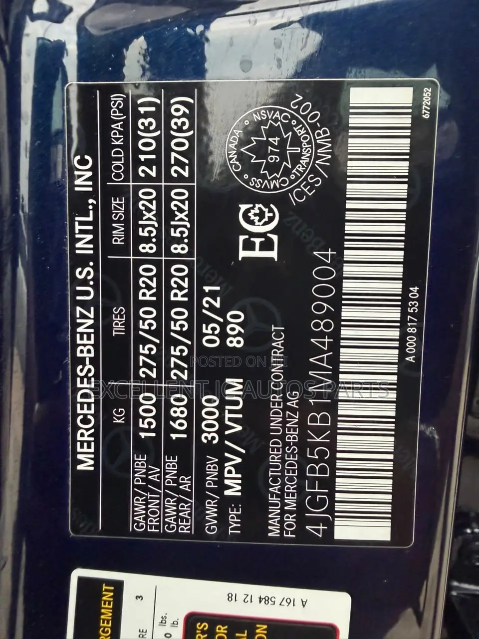 Mercedes-Benz GLE-Class GLE 450 4MATIC 2021 Blue