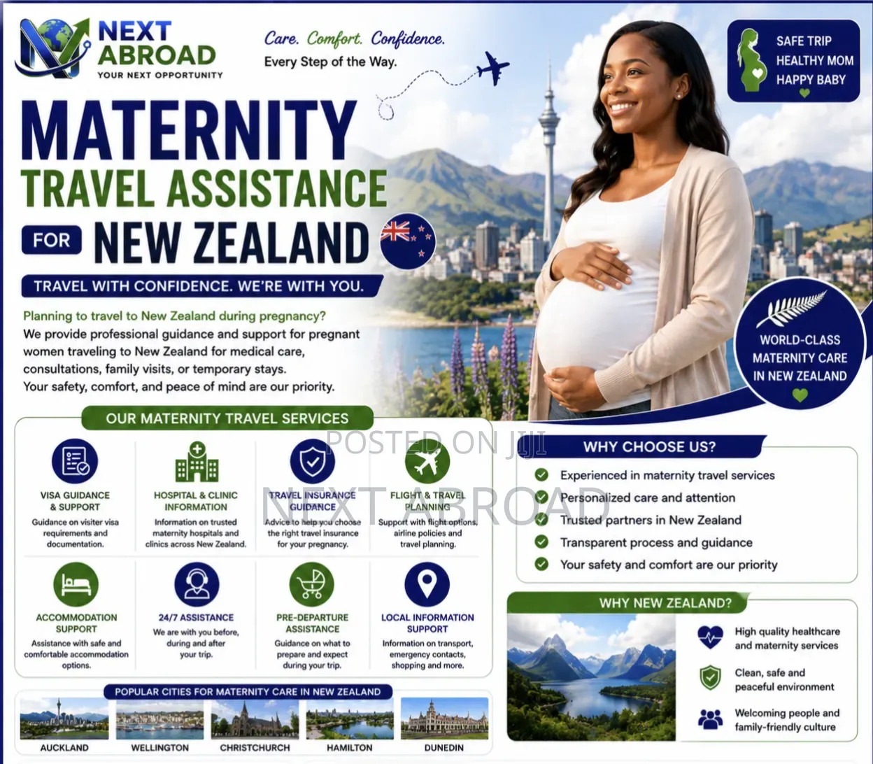 Maternity Travel Assistance for New Zealand
