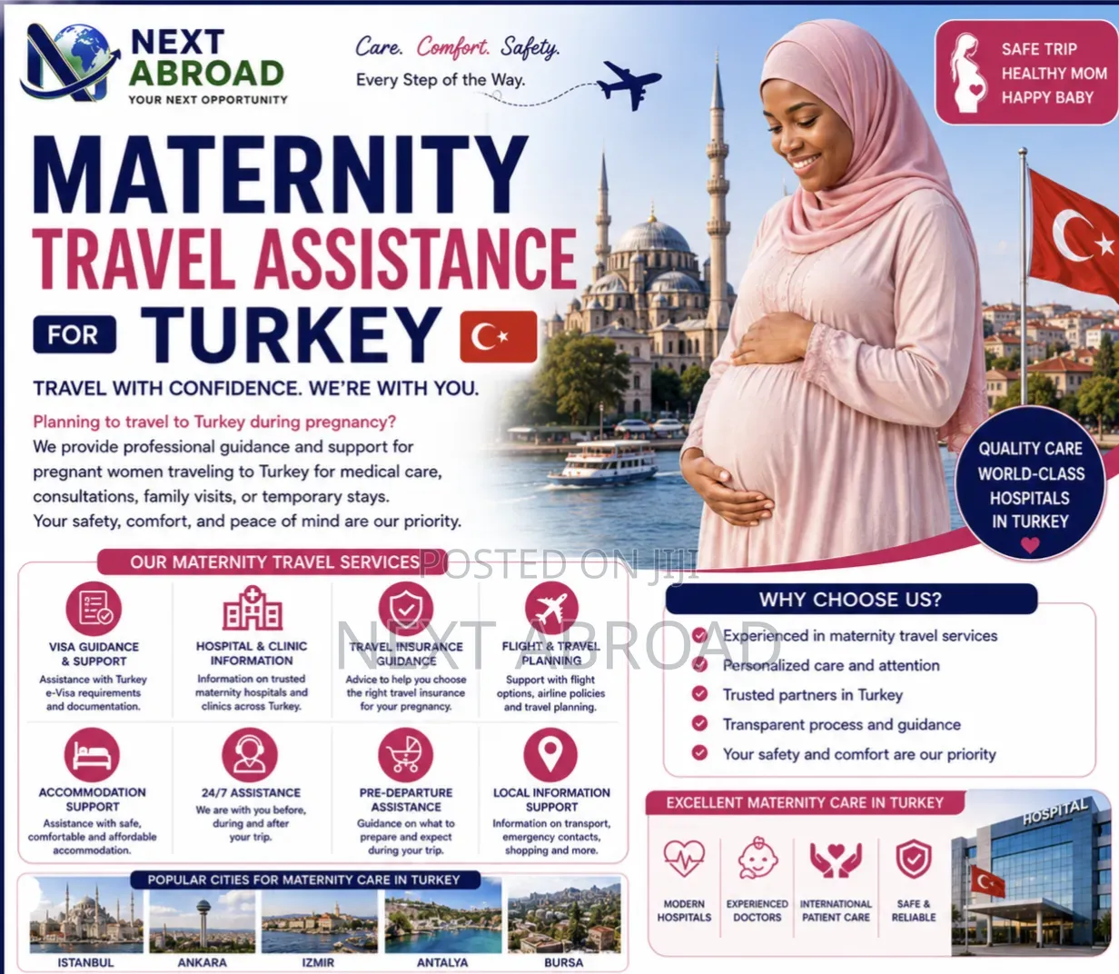 Maternity Travel Assistance for Turkey