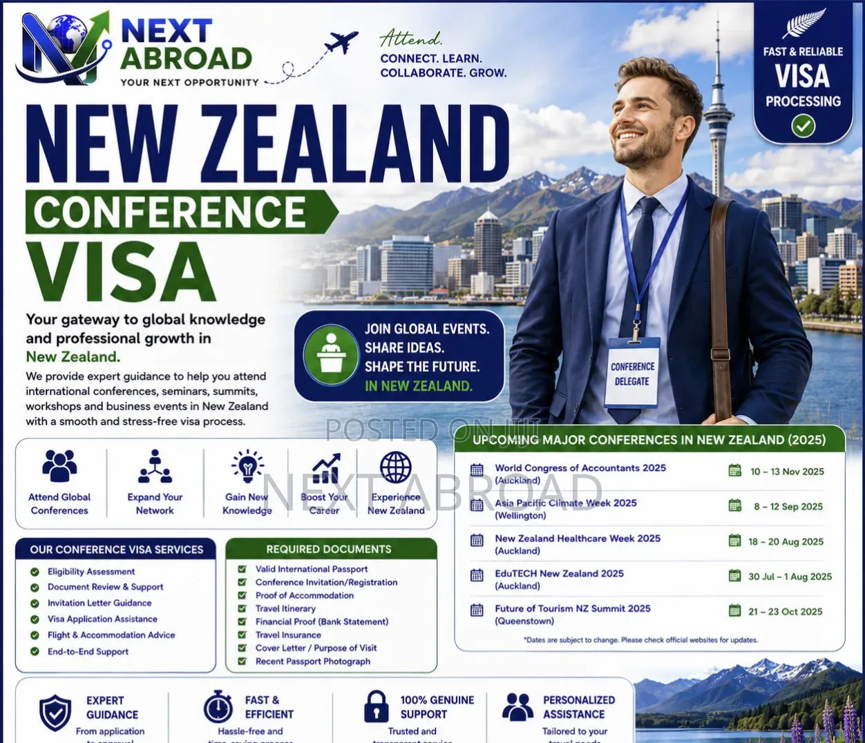 New Zealand Conference Visa Package
