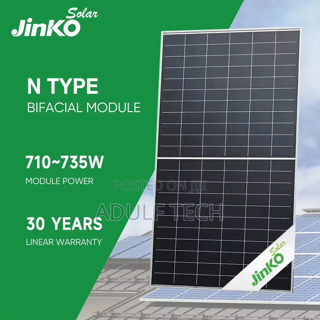 JINKO 625W Bifacial N-Type Solar Panel