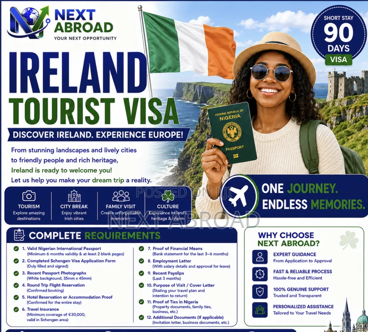 Ireland Tourist Visa Package