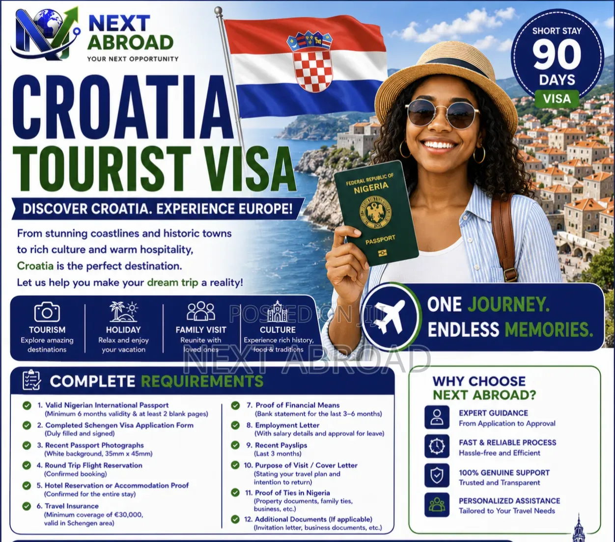 Croatia Tourist Visa Package