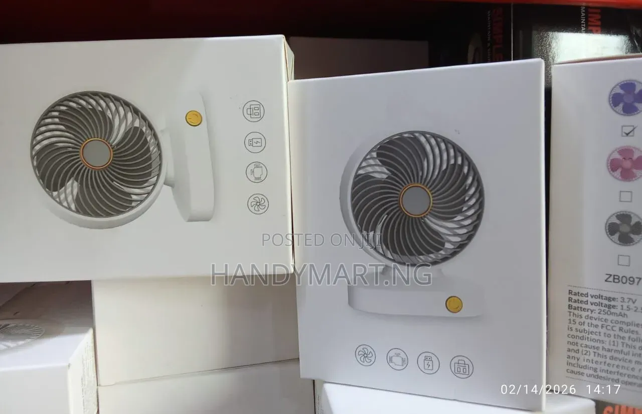 ZB097 Portable Rechargeable Mini Desk Fan 15% OFF