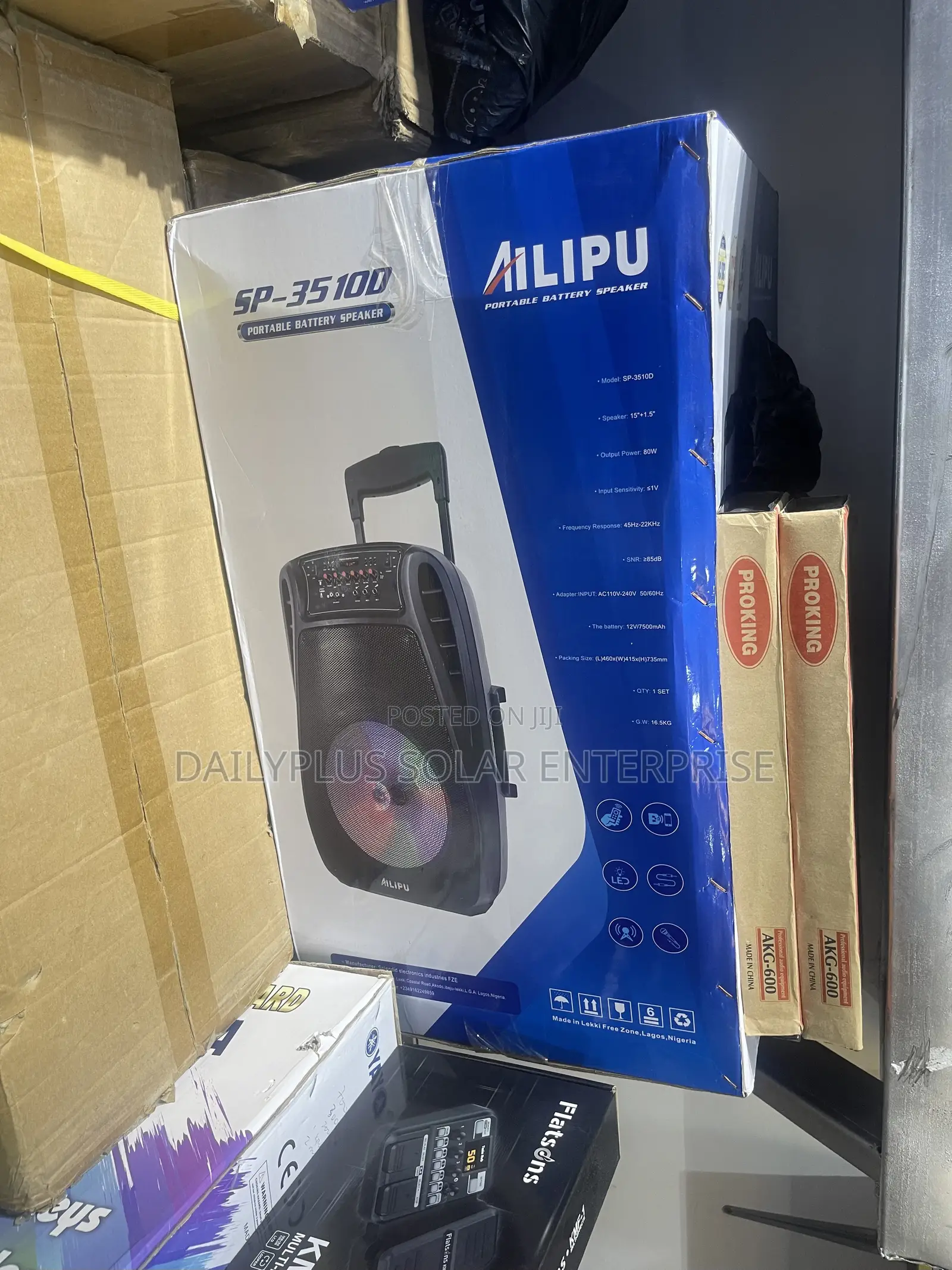 Ailipu 15inches Portable Battery Speaker With Front Control