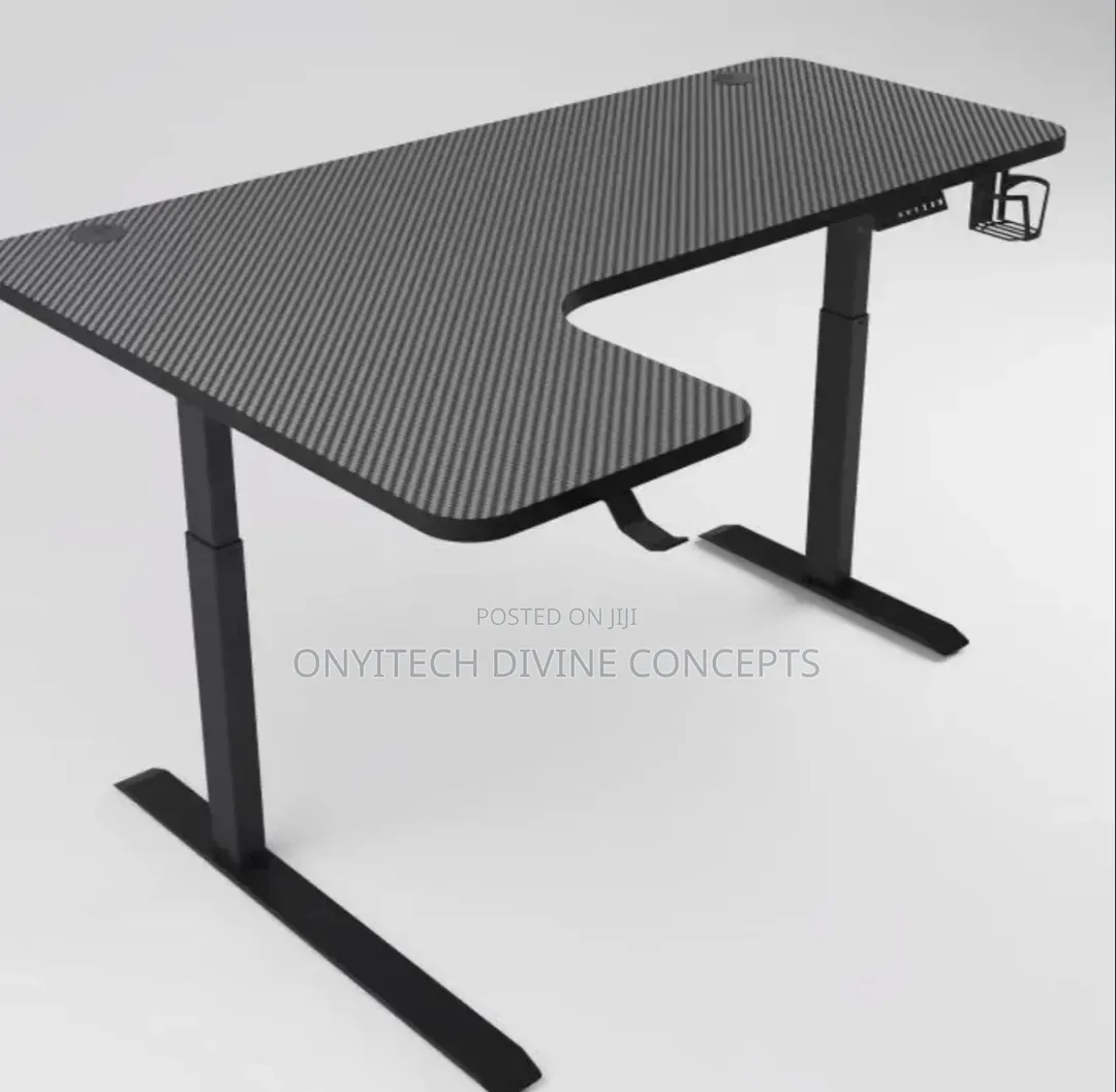 L Shape Gaming Adjustable Table