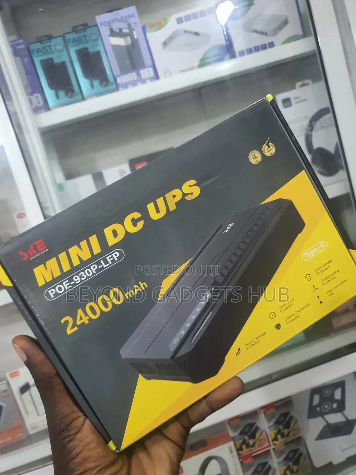 24,000 mAh Router Powerbank- SKE Mini DC UPS POE-930P-LFP