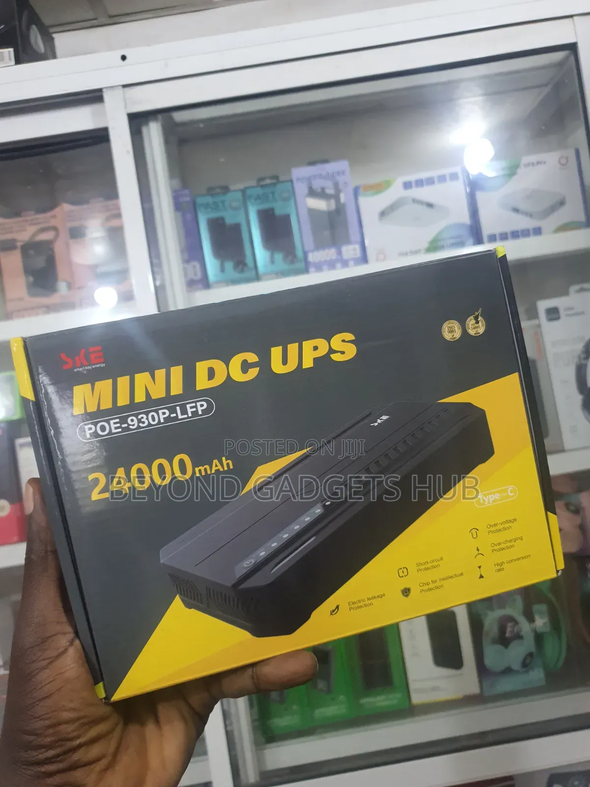 24,000 mAh Router Powerbank- SKE Mini DC UPS POE-930P-LFP