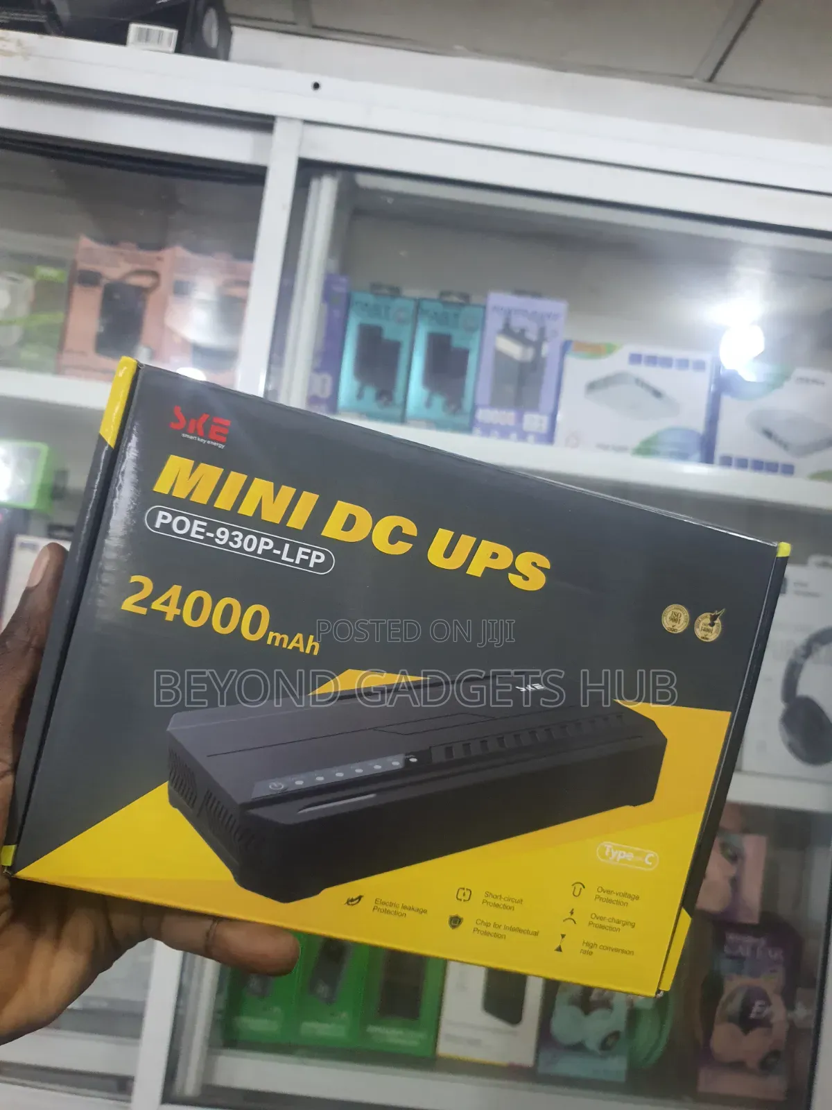 24,000 mAh Router Powerbank- SKE Mini DC UPS POE-930P-LFP